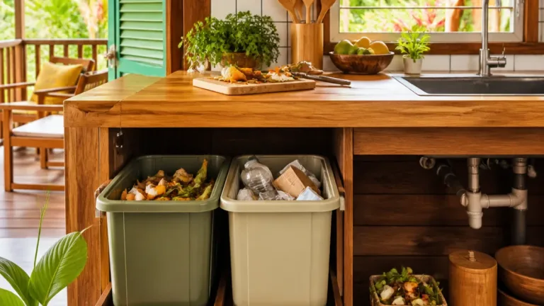 Cuisine : pourquoi installer la poubelle sous le plan de préparation